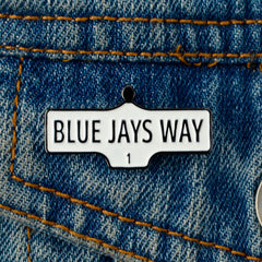 Blue Jays Way Street Sign Lapel Pin