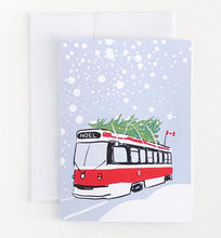 Load image into Gallery viewer, TTC Streetcar Christmas Card