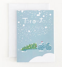 Load image into Gallery viewer, Toronto Bike Christmas Card