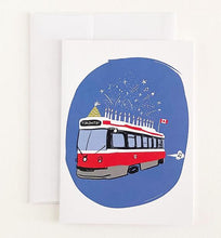 Load image into Gallery viewer, Streetcar Birthday Card