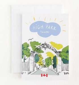 High Park Gate Toronto Greeting Card