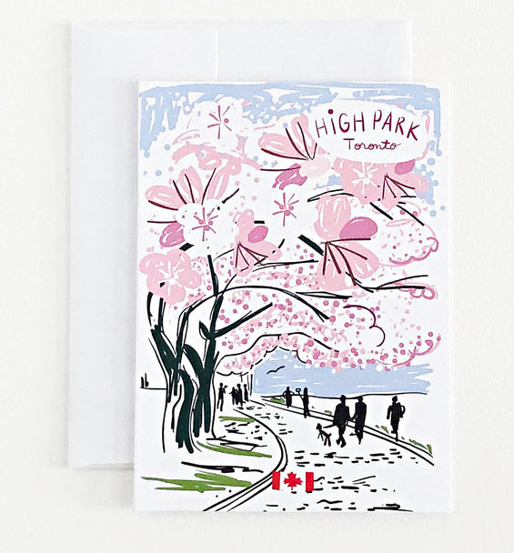 High Park Cherry Blossoms Greeting Card