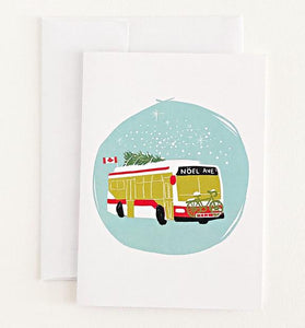 TTC Bus Christmas Card