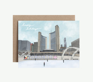 Toronto City Hall "Happy Holidays" Greeting Card