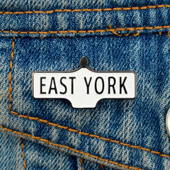 East York Street Sign Lapel Pin