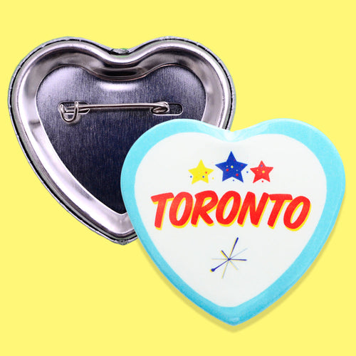 Ed's Style Toronto Heart Shape Button