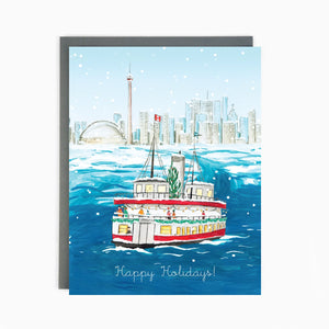 Toronto Island Ferry Holiday Greeting Card
