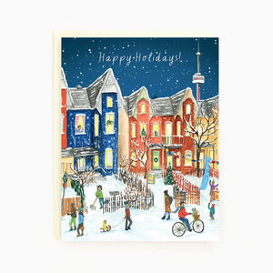 Toronto Kensington Market Holiday Greeting Card