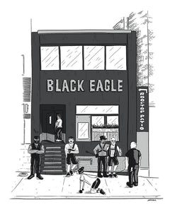 Black Eagle Art Print