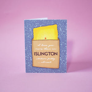 "I Love You More Than an Islington Station Patty...Almost" Valentine's Card