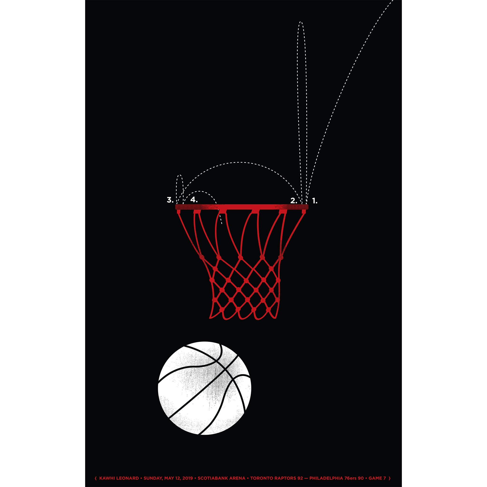 Kawhi's Shot Print (Black) – Spacing Store: Toronto's City Gift Store