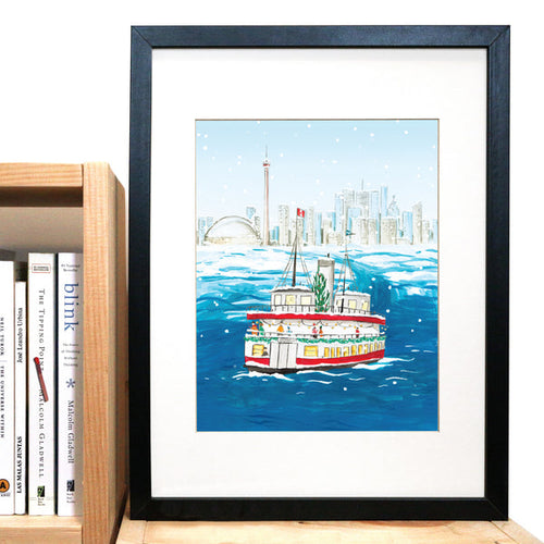 Festive Toronto Island Ferry Art Print