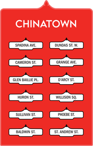 Toronto Street Signs Print: Chinatown