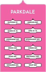 Toronto Street Signs Print: Parkdale