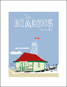 The Beaches Toronto Lifeguard Station Print