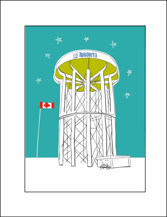 Toronto Water Tower Print