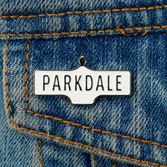Parkdale Street Sign Lapel Pin