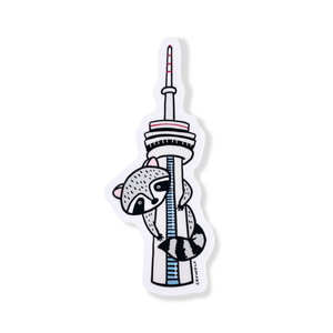 CN Tower Raccoon Sticker