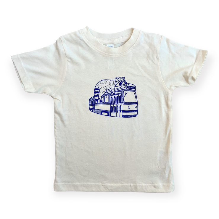 Streetcar Raccoon Kids T-shirt