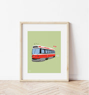Toronto Streetcar Art Print