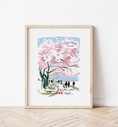 High Park Cherry Blossoms Art Print
