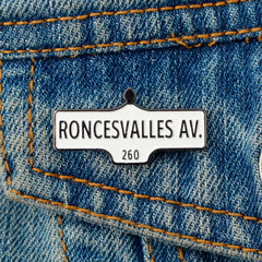 Roncesvalles Street Sign Lapel Pin