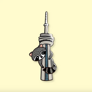 CN Tower Raccoon Enamel Pin