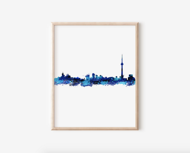 Toronto Blue Skyline print