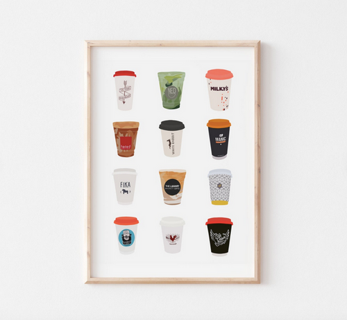 Toronto Coffee Shops print V1