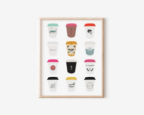 Toronto Coffee Shops print V4