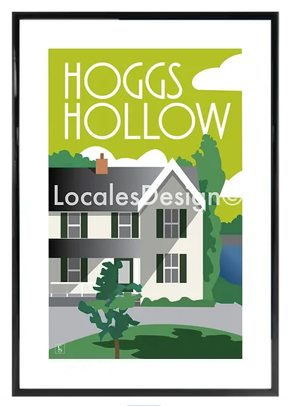 Toronto Hoggs Hollow Neighbourhood Print
