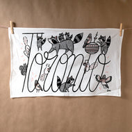 Toronto City Critters Tea Towel
