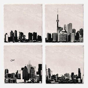 Toronto Skyline Ceramic Coaster Set