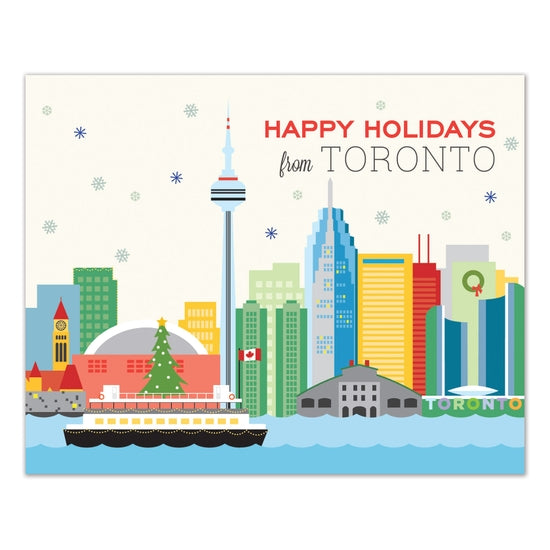 Happy Holidays from Toronto Greeting Card