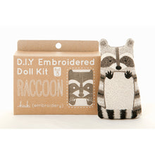 Load image into Gallery viewer, Raccoon DIY Embroidered Doll Kit