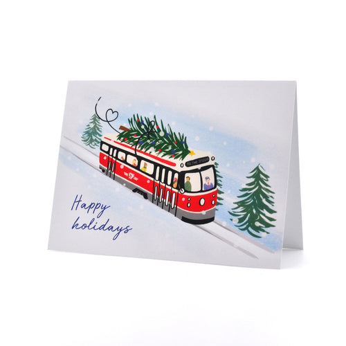 Streetcar Happy Holidays Greeting Card