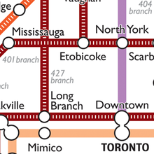 Load image into Gallery viewer, City of Canada Transit Map Print