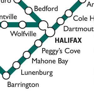 City of Canada Transit Map Print
