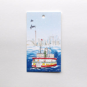 Toronto Island Ferry Holiday Gift Tag