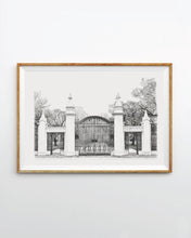 Load image into Gallery viewer, Trinity Bellwoods Park Gates Art Print