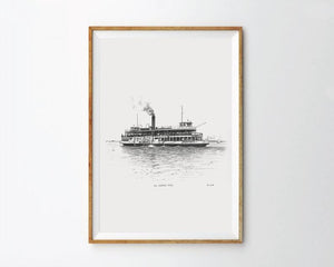 The Bluebell, Toronto Island Ferry Art Print