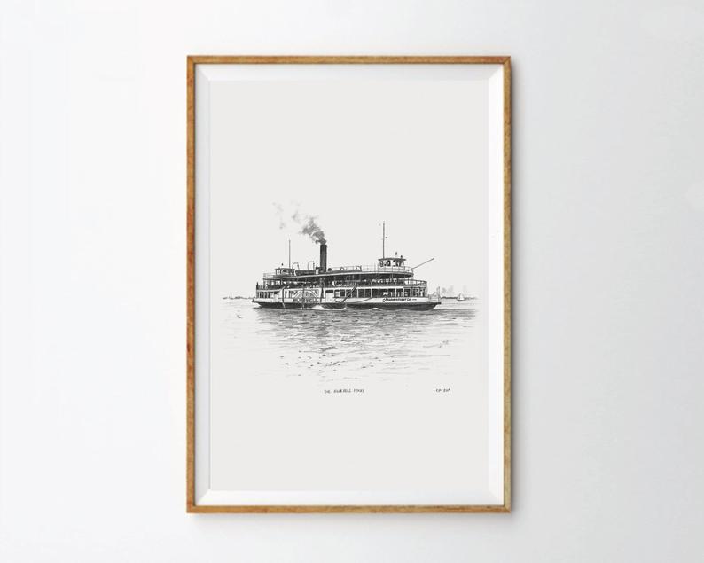 The Bluebell, Toronto Island Ferry Art Print