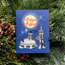 Load image into Gallery viewer, &quot;Warm Wishes&quot; Toronto Raccoon Greeting Card