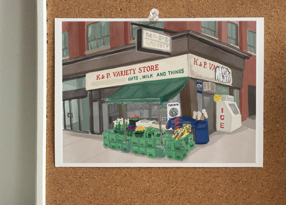 K & P Variety Store Giclée Print