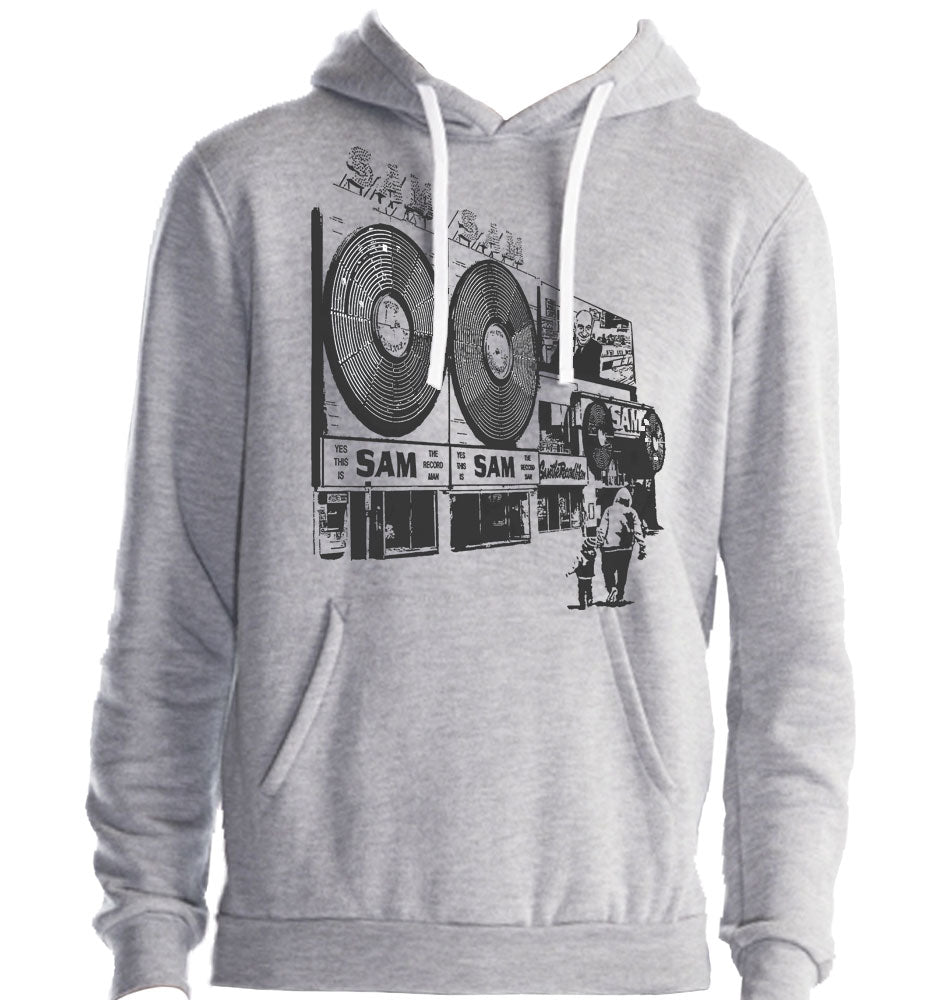 Man online in hoodie