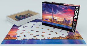 Toronto Skyline at Sunset Jigsaw Puzzle